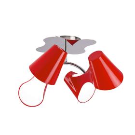 Ora Gloss Red Ceiling Lights Mantra Semi Flush Fittings